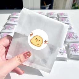 500Pcs Mellow Yellow Chick Sticker Roll, Adorable Expressions & Cute Patterns Seal Decals for Decor, DIY & Gifts