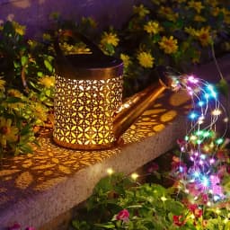 1PC Iron Solar Lantern Outdoor, Pathway Garden Light with Auto On/Off, Waterproof Decorative Lighting for Yard/Patio