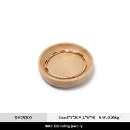 Oirlv Wooden Jewelry Tray Set Ring Storage Box Necklace Display Stand Watch Storage Box Entrance Decoration Car Key Organizer