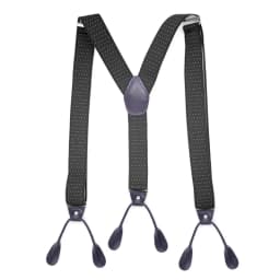 3.5 X 120cm Button Suspenders Men Braces Dark Brown Leather Vintage Pants Strap Belt for Trouser Jockstrap Hombre Suspensorios