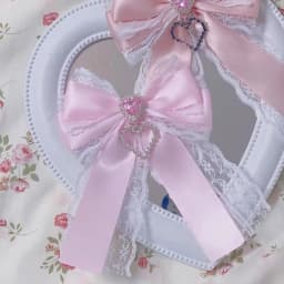 Double Layer Bow Pendant Versatile Ribbon Anime Itabag DIY Pendant Bag Lolita Itabag Jewelry Backpack Decoration Bag Accessories