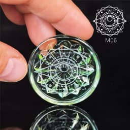 Customized Magic Pattern 4000cc Health Bio-Plate with Gaussian Mini Flat Bio-Glass Plate Gift for Improved Blood Circulation
