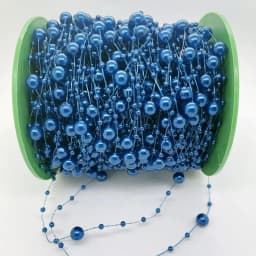 5/10yards 3-8mm Fishing Line Artificial Pearls String Beads Chain for Diy Christmas Tree Wreath Decoration Party Supplies