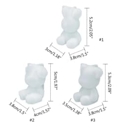 Lovely 3D Animal Shaped Resin Mold Silicone Keychain Mold Pendant Epoxy Casting Mould for DIY Crafts Jewelry Making Tool