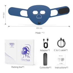Red Light Therapy Photon Mask Hello Face M500S LED 630nm 850nm Near-Infrared Light Therapy Facial Mask Professional Beauty Care