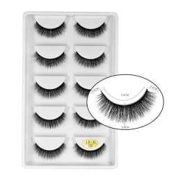 5 Pairs 3D Mink False Eyelashes H13, Soft Eyelash Extension Natural Eyelashes Makeup Lashes Wholesale G800, G806