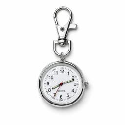 Mini Keychain Pocket Watch Number Dial Quartz Watch Clip‑On Carabiner Fob Watch Portable Timepiece for Medical Staff Students