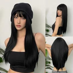 Wine Red Synthetic Wig, Big Wave Wig, Halloween Cosplay Role-Playing, Daily Wear, High-Temperature Silk Wig Cap.