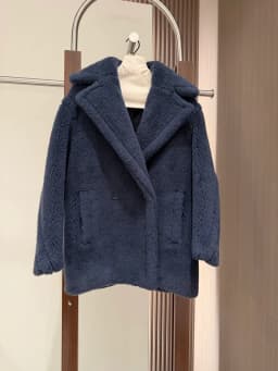 Max Short Teddy Coat 62% Alpaca 26% Wool 12% Silk Coat Winter Thicken Women's Coat