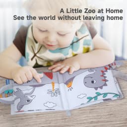0-12Months Soft Baby Books 3D Touch Feel High Contrast Cloth Book Infant Early Learning Toy Toddlers Sensory Activity Cloth Book