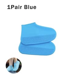 1Pair Waterproof Non-slip Silicone Shoe High Elastic Wear-resistant Men Rain Boots for Outdoor Rainy Day Reusable Shoe Cover