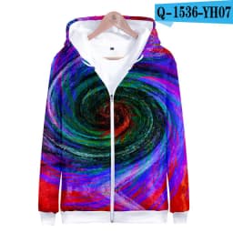 Colorful Spiral Dizzy Pattern Hoodie Men Women Optical Illusion Hoodies Sweatshirt Harajuku Tie Dye Jacket Coat Clothes