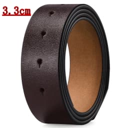 High Quality Leather Belt Men's Automatic Buckle Belt Without Buckle Fashion Leather Belt for Men No Buckle 3.3cm 3.5cm 3.8cm