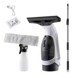 Multifunctional Electric Cordless Window Cleaner Machine White Cordless Rechargeable Automatic Portable Glass Cleaner Tools