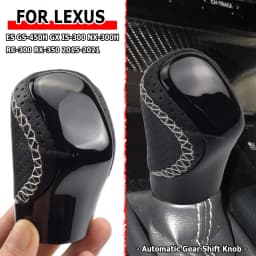 AT Leather Gear Shift Knob For Lexus ES350 GS300 GS350 GX460 NX300 IS250 IS350 RX350 RC300 RC350 POMO Arm Ball Shifter Stick Pen