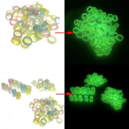 13mm Luminous ring Rod rod anti-skid ring slingshot handle silicone ring stop rod ring rubber anti-skid ring O-ring fishing rod