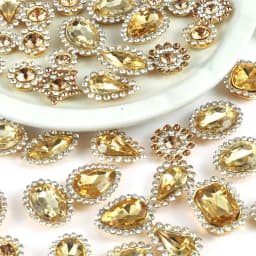 50pcs/lot Silver Claw Setting Glass Rhinestone Mixed Shape Sew On Crystal Stone Diamond for Wedding Dress Shoes Bags DIY Trim