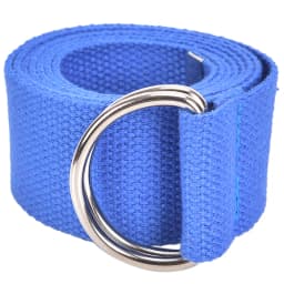 Unisex Casual Double D-Rings Nylon Canvas Stripes Buckle Waistband Outdoor Belts