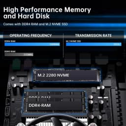 MSECORE MV9 Mini Gaming PC Intel Core I9-9900T RTX3050 6G Discrete Graphics DDR4 NVMe SSD WiFi5 BT5.0 HDMI DP Type-C 4K ESports
