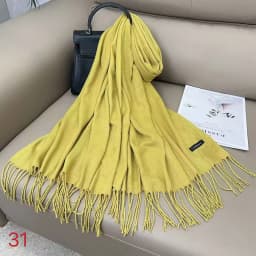 Luxury Solid Winter Scarf Women Pashmina Shawls Soft Scarves Wraps Cashmere Feel Blanket Warm Stoles for Lady Outdoor Bufanda