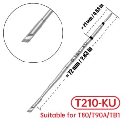 T90 T80 T80P Tip Soldering Iron Tip T12 Soldering Station Tip Kits T245 Lead Free Heating Core Welding Tools T210-I KU K IS Tip