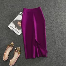 2026 New Women's Pencil Skirts Solid Pur High Waist Slim Fit Girl Summer Office Lady Elastic Female Sexy Tube Faldas PL211