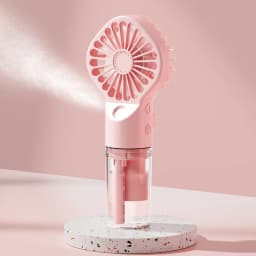 Customizable Humidifier Fan Mini Handheld Mist Fan Portable USB Rechargeable Fan with Humidifier Mini Water Spray Hand Fan