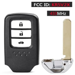 KEYECU 434MHz ID47 FCC ID: KR5V2X 2 / 3 / 4 Buttons Keyless Remote Car Key Fob for Honda CR-V HR-V Pilot City Jazz Civic Grace