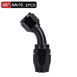 AN6 AN8 AN10 Straight 45 90 180 Degree Oil Fuel Swivel Hose End Fitting Oil Hose End Adaptor Kit Black