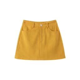 Women's High-Waist A-Line Short Skirt Spring Autumn Retro Brown Corduroy Skirts Woman Solid Color Straight Leg Pencil Skirt Mini
