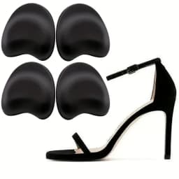2 Pairs Self-Adhesive High Heel Insoles | Non-Slip Shock-Absorbing Cushion, Breathable Thick Sole Pads for Women High Heels