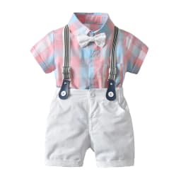 Cotton Birthday Clothes Suit for 3 6 9 12 18 24 Months Boys Newborn Baby Formal Set Romper Toddler Jumpsuit Outfits Summer Suits
