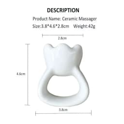 Premium Natural Ceramic Gua sha Tool for Face and Body Lymphatic Drainage Massager Face Lift Sculpts Jawline Reduces Double Chin