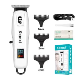 Kemei KM-PG809A KM-PG232 LCD USB Charging Hair Clipper Adjustable Professional Cutting Machine KM-3382 Shaver Trimmer For Men