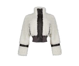 FAGADOER Winter New Casual Leather Fur Patchwork Coat Women Solid Color Long Sleeve Zipper Jacket Female Streetwear Clothing
