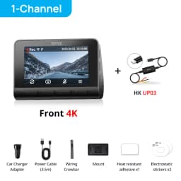 70mai Dash Cam A810S Front 4K Rear 1080P Support 4G Module GPS & ADAS Night Vision Supercapacitor Car DVR 70mai A810S