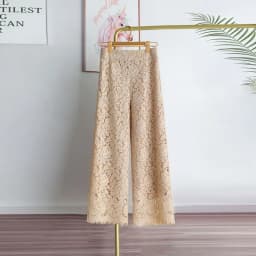 Matakawa Lace Wide Leg Pants Women Solid Spring Summer Elegant Pantalones De Mujer Korean Fashion Ankle Length Trousers