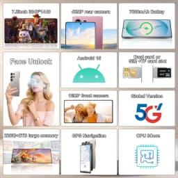 K-Touch C26 Ultra Mobile Phones 5G Dual Card Dual Standby Smartphone 7.3 Inch Android 15 Cell Phone 16+48MP 22GB+2TB 7800mAh Face Unlocked WIFI GPS Cellphones For Men Women Gifts