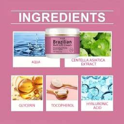 Butt-Lifting Cream, Containing Vitamin E - Instant Butt-Lifting and Firming Massage Gel, Suitable for All Skin Types, Moisturizing and Plumping Cream, Specifically Designed for Butt Shaping and Care
