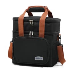 Large Capacity Double Layer Crosbody Lunch Bags Thermal Insulation Picnic Food Beverage Bag Outdoor Ice Bag Travel Storage Bags