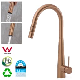 **Sydney Stock** KYLINS SUS304 Brushed Nickel Pull Out Kitchen Mixer Tap Sink Water Faucet Single Handle WaterMark Wels