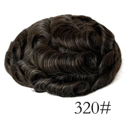 Thinnest 0.03mm Base PU Knot Men's Wig Transparent PU Men Toupee Men's Hair Pieces Unit Hair Replacement System Size 8x10 Inch