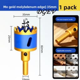 Woodworking Hole Saw Set, Electric Drill Dedicated Hole Saw Drill Bit, Wood Board, Stainless Steel, Gypsum Board Drilling Tool