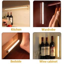 Night Lights Wireless LED Motion Sensor Lamp USB Rechargeable Magnetic For Wardrobe Room Closet Kitchen Aisle Tube Detector Bulb