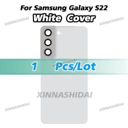 Battery Back Cover for Samsung Galaxy S22 SM-S901B with Camera Lens Cover Phone Rear Housing Case Replacement
