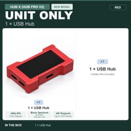 HMLAB ZNEO Gaming USB Hub - 2-to-3 Port, 8K Hz, Independent Power, With Screen, Trendy for Gaming Ambience Desk Setup