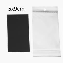 50Sets Earring Cards with 50pcs Bags Necklace Earring Display Cards Self-Seal Bags for Jewelry Packaging Price Tag Card Holder