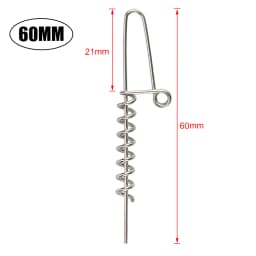 Rosewood Soft Bait Centering Pin Fishing Lure Spring Fixed Lock Multi-Depth Shallow Screw Needle Shad Tools Stainless Steel