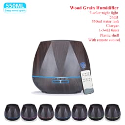 Aroma Essential Oil Diffuser Aromatherapy Ultrasonic Air Humidifier Automatically Remote Control Humidificador 300 500 1000ml