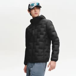 BOSIDENG Men's Hooded Lightweight down Jacket Warm Zipper Casual Winter Outerwear Coat for Outdoor